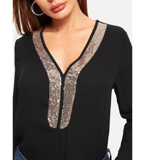 Sequin Detail Blouse