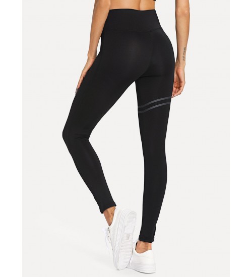 Contrast Stripe Yoga Leggings