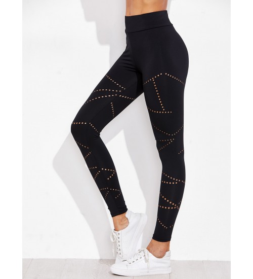 Active Eyelet Detail Leggings