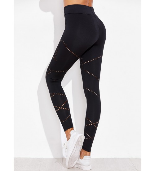 Active Eyelet Detail Leggings