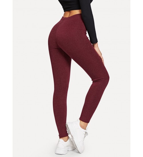 Sparkle Stretch Knit Gym Leggings