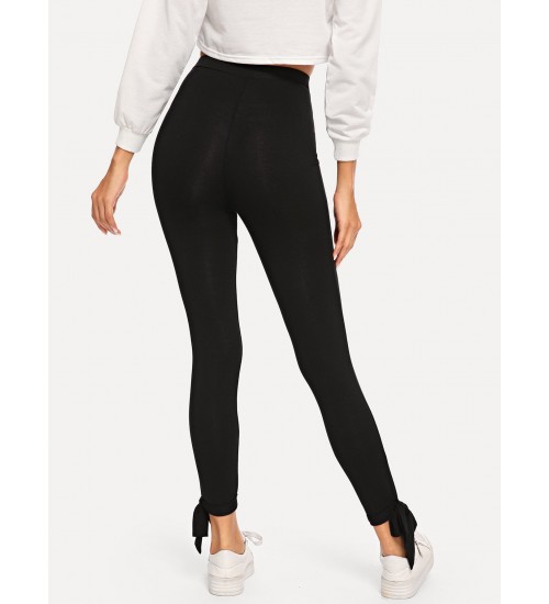 High Waist Solid Leggings