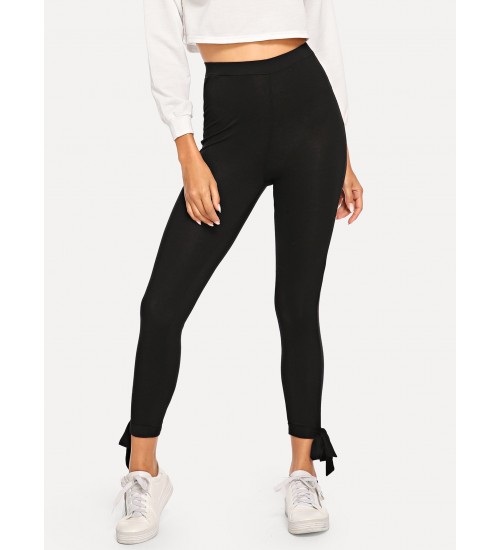 High Waist Solid Leggings