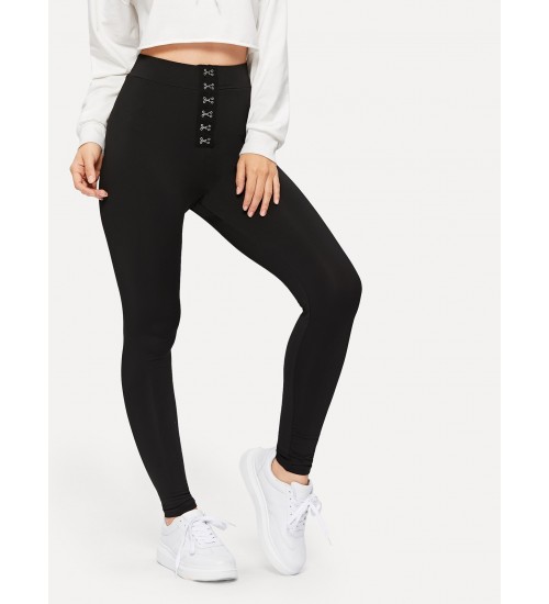 Grommet Detail Leggings