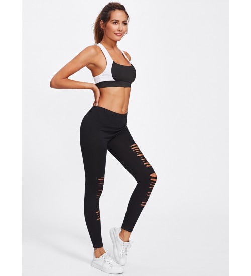 Active Ladder Ripped Gym Leggings