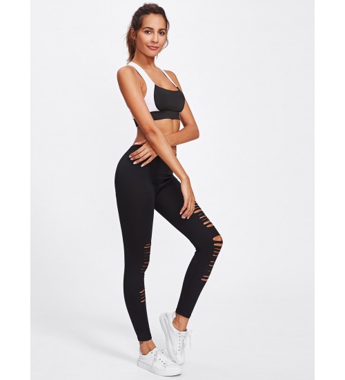 Active Ladder Ripped Gym Leggings