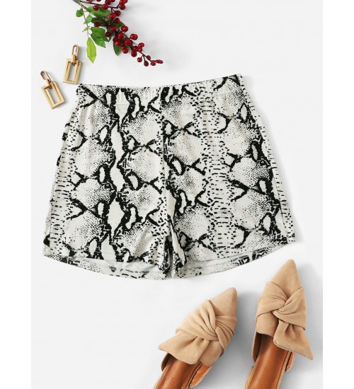 Snake Print Cycling Shorts