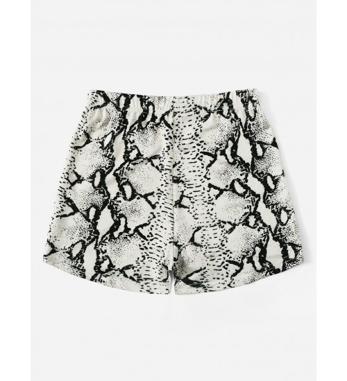 Snake Print Cycling Shorts