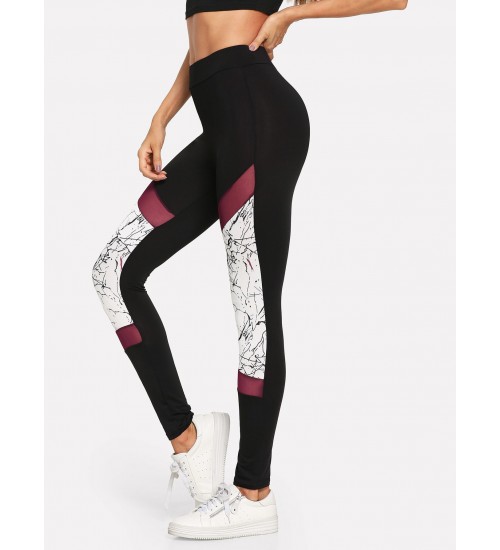 Graphic Print Skinny Leggings