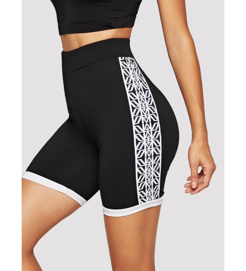 Geo Print Cycling Shorts